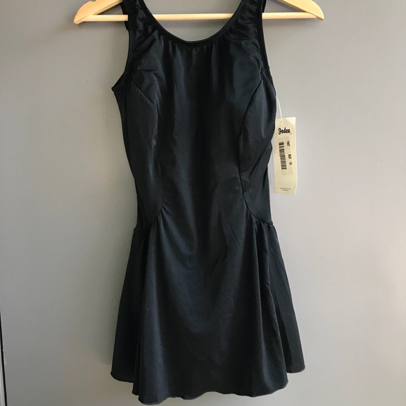 💕SALE NWT Jadee Black skirted one piece - Picture 2 of 7